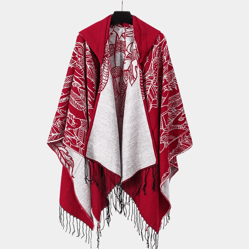 Cape Capuche pour Homme rouge