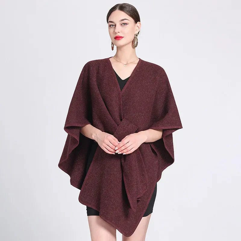 Cape Chic pour Femme bordeaux