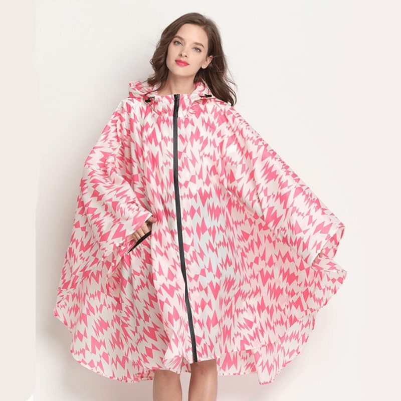 Cape de Pluie pour Femme rose