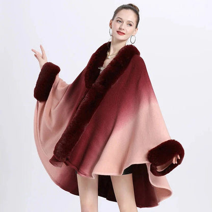 Cape en Fourrure Femme - Luxe et Élégance