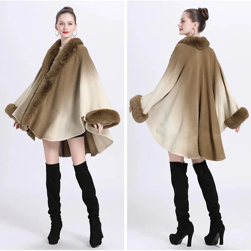 Cape en Fourrure Femme - Luxe et Élégance