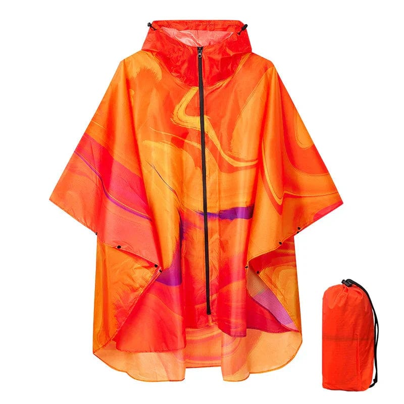 Cape Pluie Femme Orange - Éclat Automnal Orange / unique