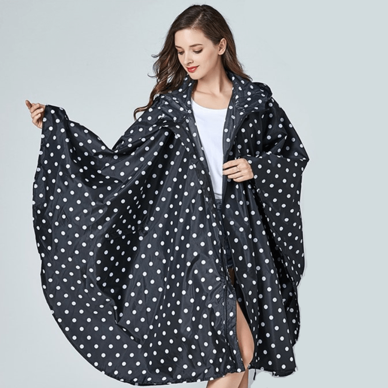 Cape Pluie Femme - Rainy Delight Noir