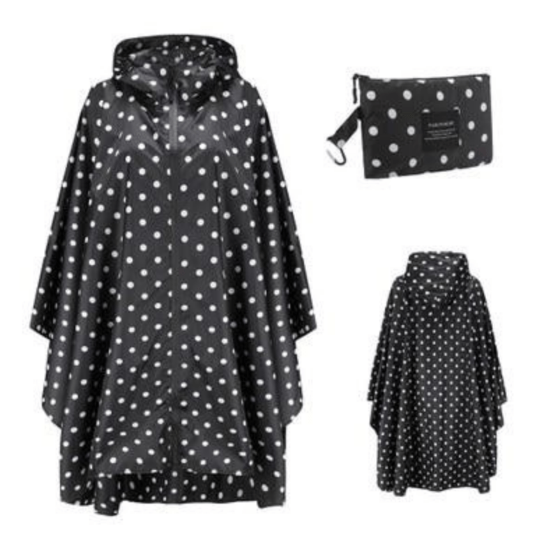 Cape Pluie Femme - Rainy Delight Noir