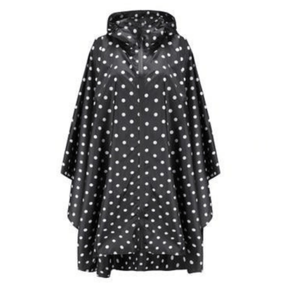 Cape Pluie Femme - Rainy Delight Noir