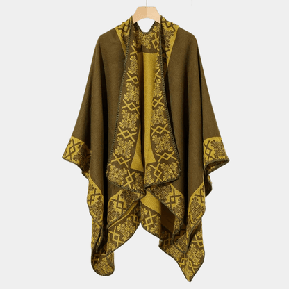 Echarpe Poncho pour Homme vert