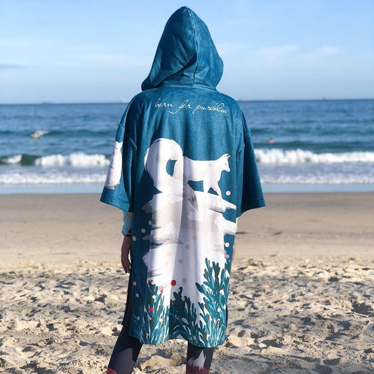 Fox Poncho Surf Bleu