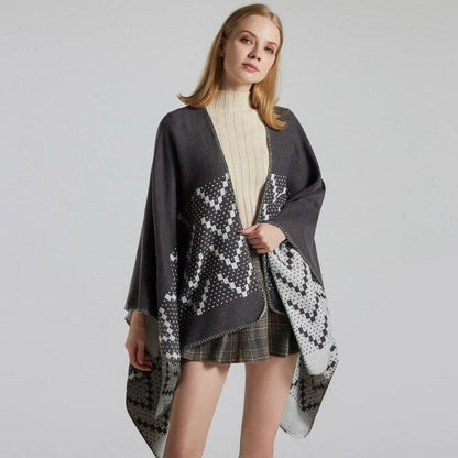 Gilet Poncho Femme - Collection Élégance