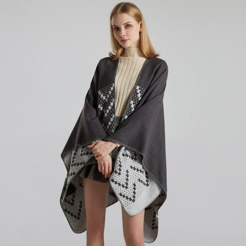 Gilet Poncho Femme - Collection Élégance