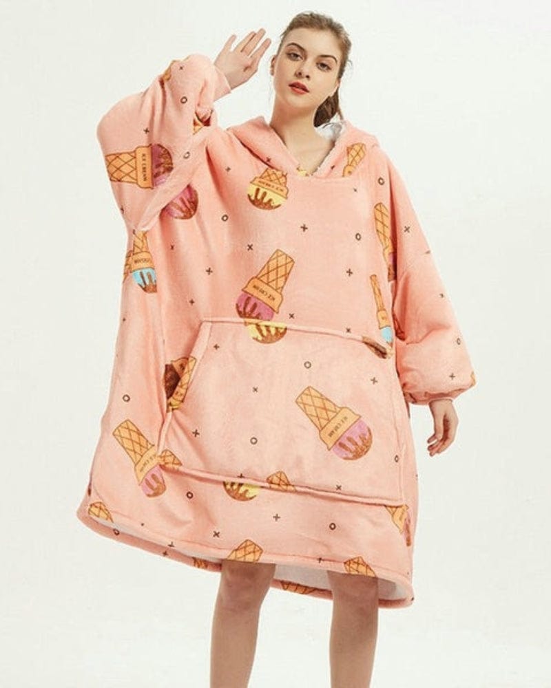 Ice Cream - Poncho Polaire pour Femme Ice Cream / unique