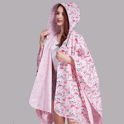 Jolie Cape de Pluie - RainFash® Flamands roses