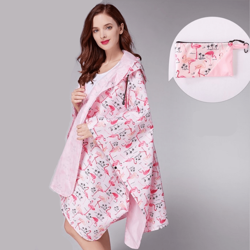 Jolie Cape de Pluie - RainFash® Flamands roses