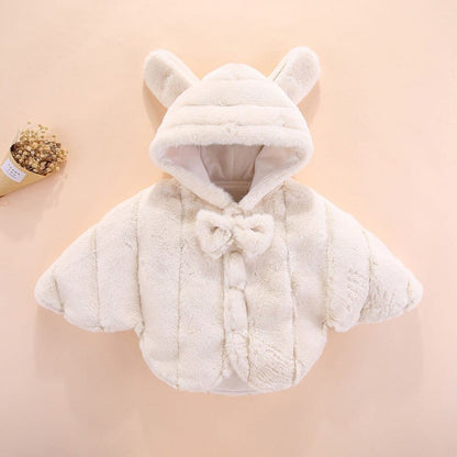 Manteau Poncho Bébé Fille - Style Enfance Blanc / 9 mois