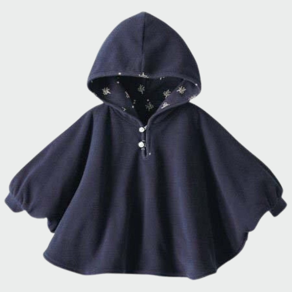 Manteau Poncho pour Bébé CozyCape bleu marine / 6 mois