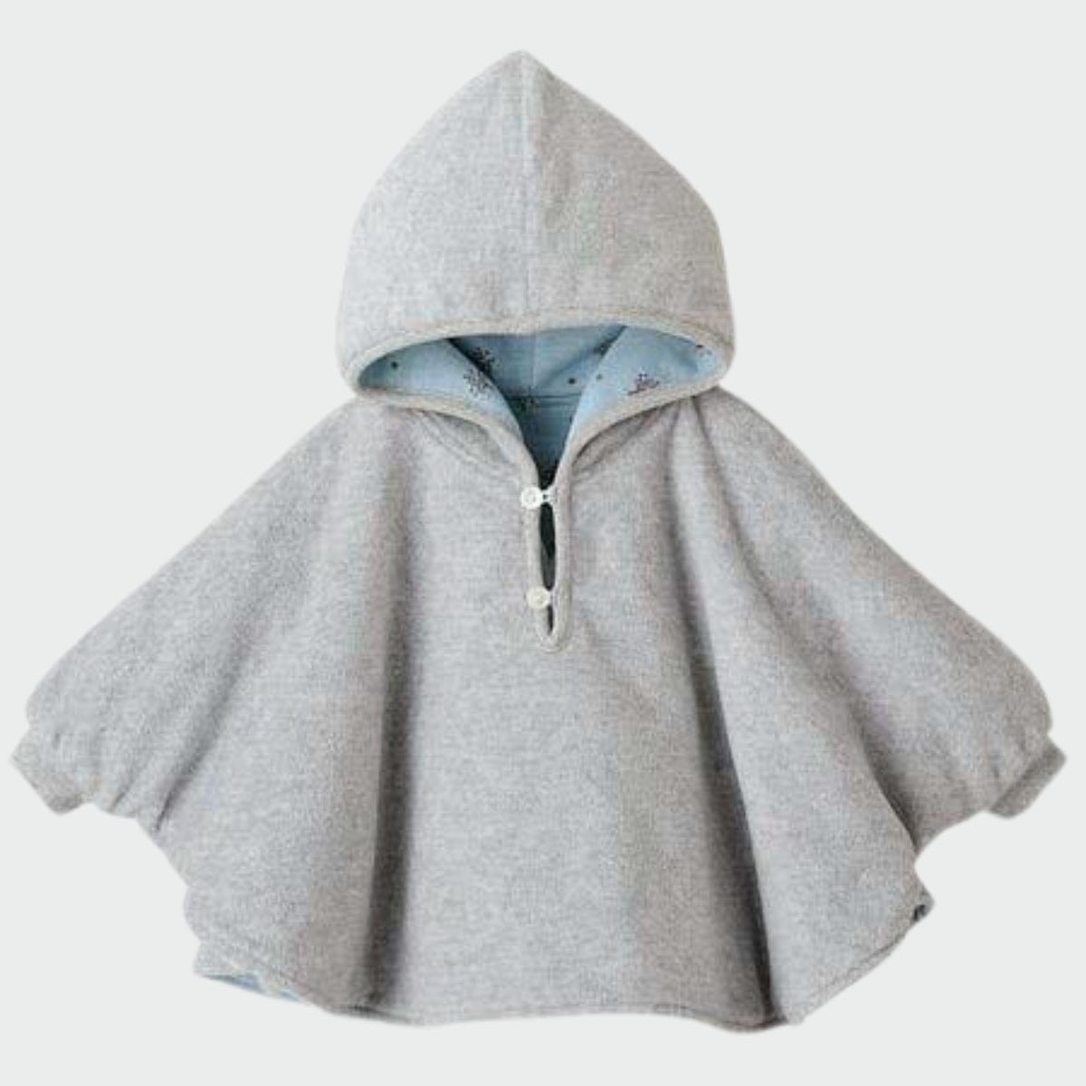 Manteau Poncho pour Bébé CozyCape gris / 6 mois