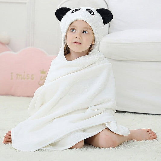 Panda Poncho pour Enfant - Bain panda / 80x130 cm