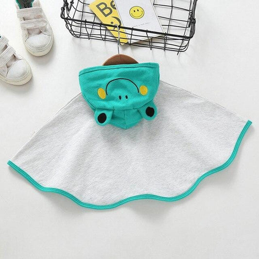 Poncho à Capuche pour Bébé Vert / 6 mois