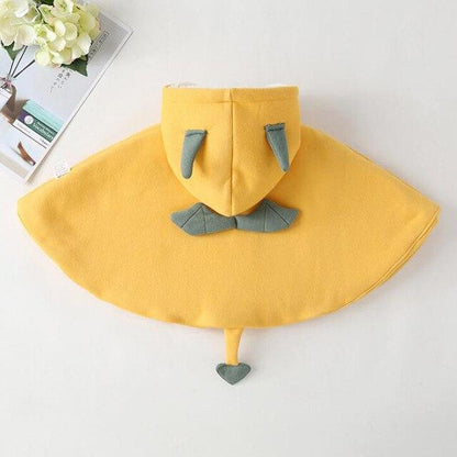 Poncho Bébé en Polaire Cosy Jaune / 6 mois