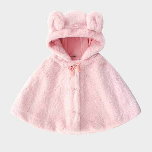 Poncho Bébé Fille - Collection Mignonnettes Rose / 12 mois