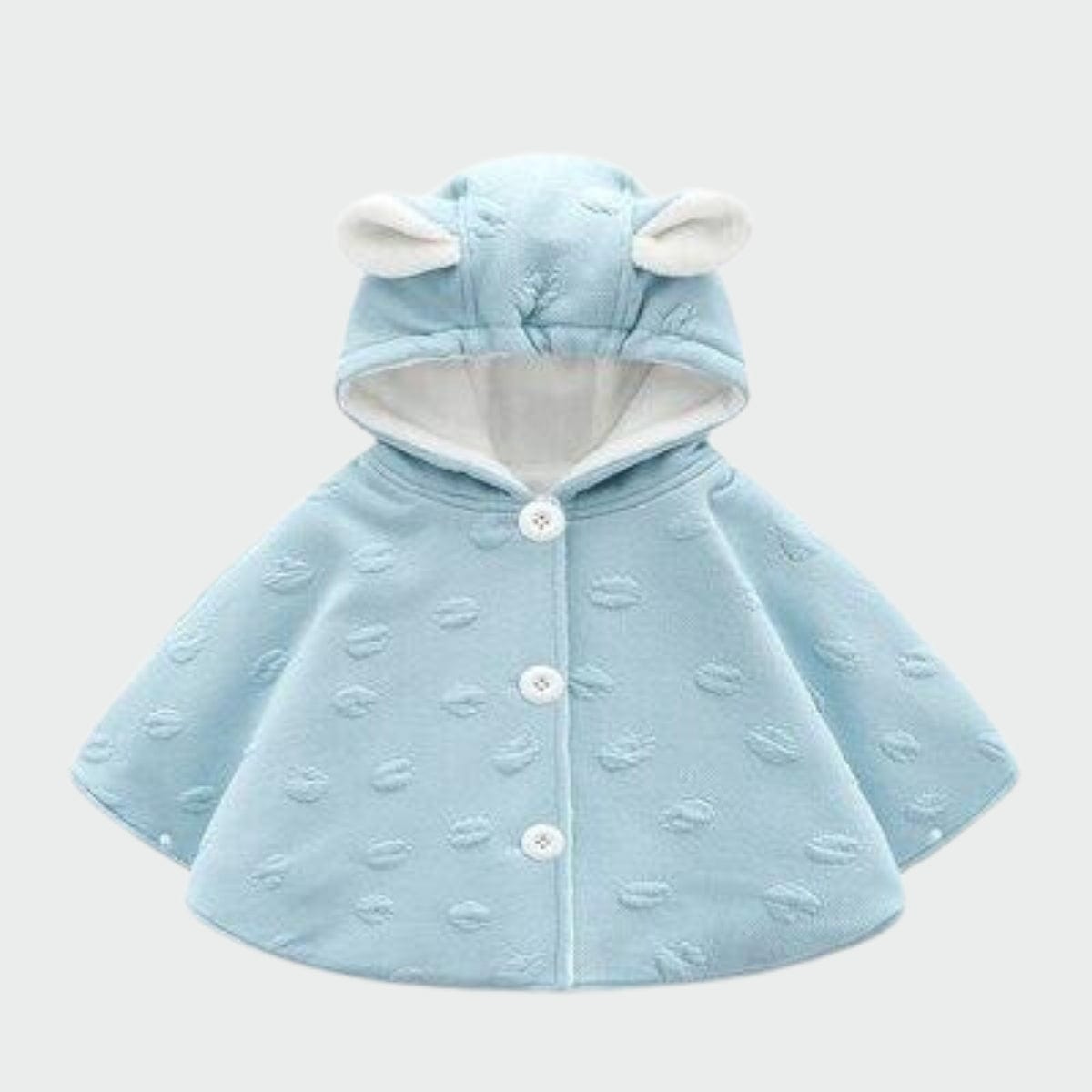 Poncho Bébé Hiver Cosy & Câlin Bleu / 6 mois