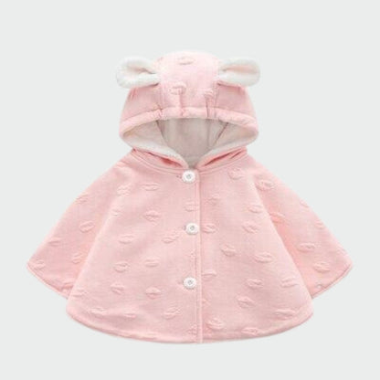 Poncho Bébé Hiver Cosy & Câlin Rose / 6 mois