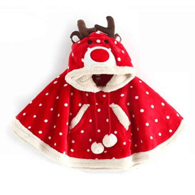 Poncho Bébé Noël - Collection Hiver 2021 Renne / 1