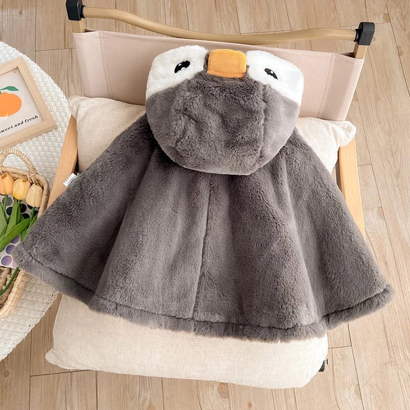 Poncho Bébé Pingouin - Enfantillages Glacés 0-3 ans