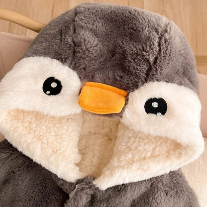 Poncho Bébé Pingouin - Enfantillages Glacés 0-3 ans