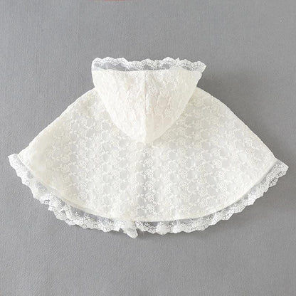 Poncho Blanc pour Bébé