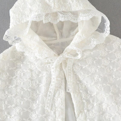 Poncho Blanc pour Bébé