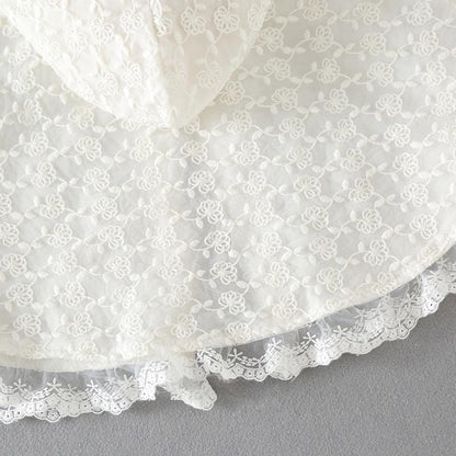 Poncho Blanc pour Bébé