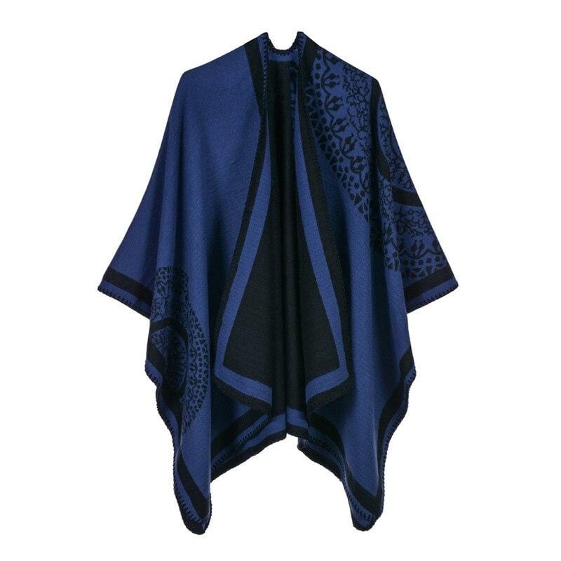 Poncho Cape - Style Unique bleu