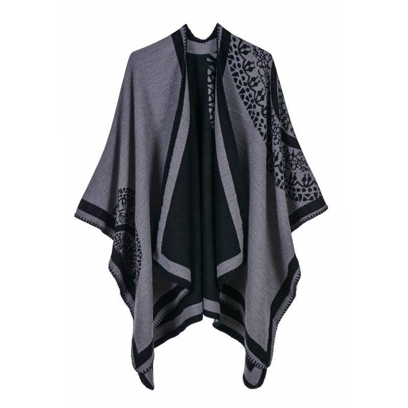 Poncho Cape - Style Unique gris