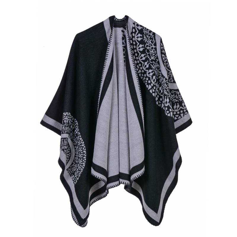 Poncho Cape - Style Unique noir