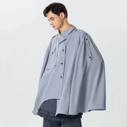 Poncho Cape Trench pour Homme.