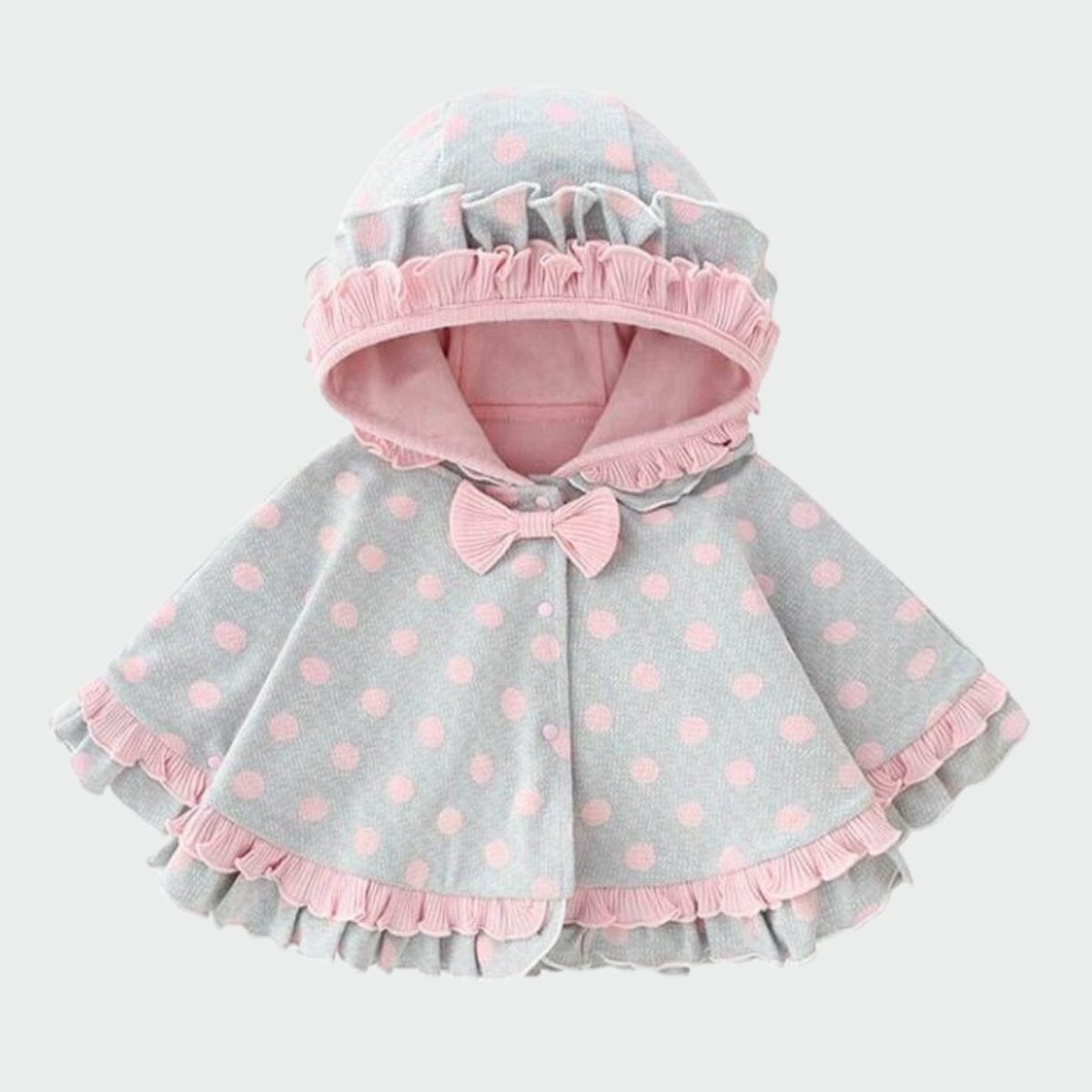 Poncho Capuche pour Bébé CozyNest Gris / 9 mois