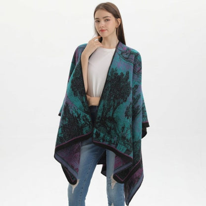 Poncho Châle Femme Chaud & Confort