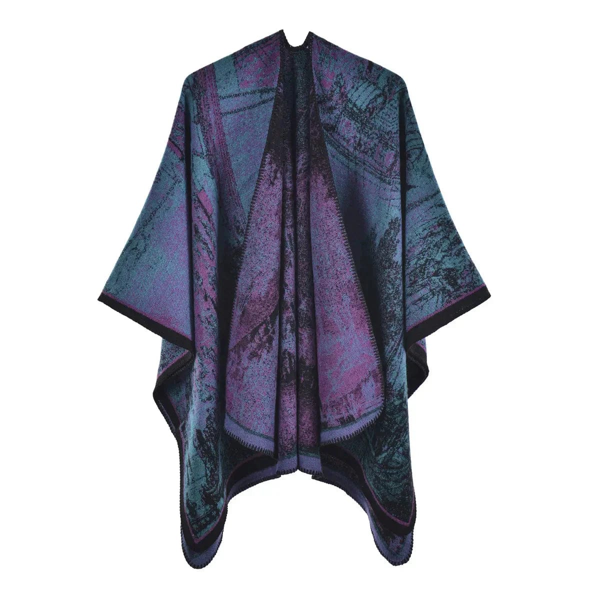 Poncho Châle Femme Chaud & Confort violet