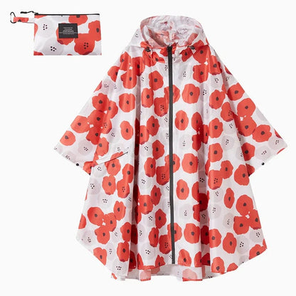 Poncho Coquelicot Pluie coquelicots