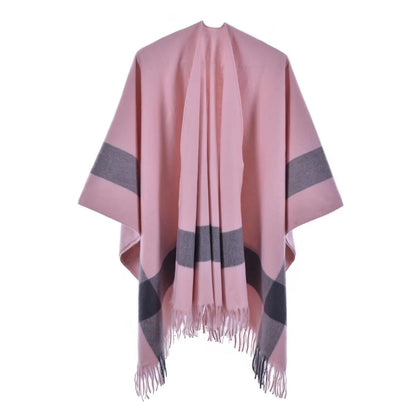 Poncho Court Femme - Élégance Assurée rose