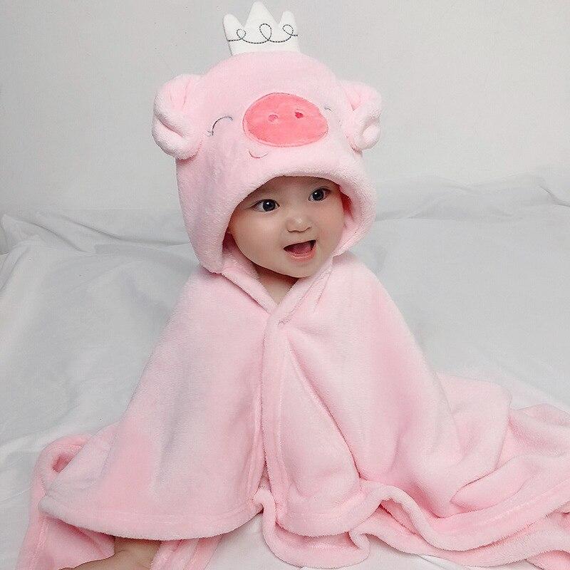 Poncho de Bain pour Bébé Fille CozyBaby Cochon