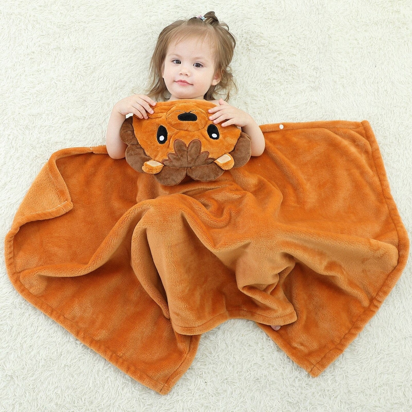 Poncho de bain pour bébé LionKing lion / 70x100 cm