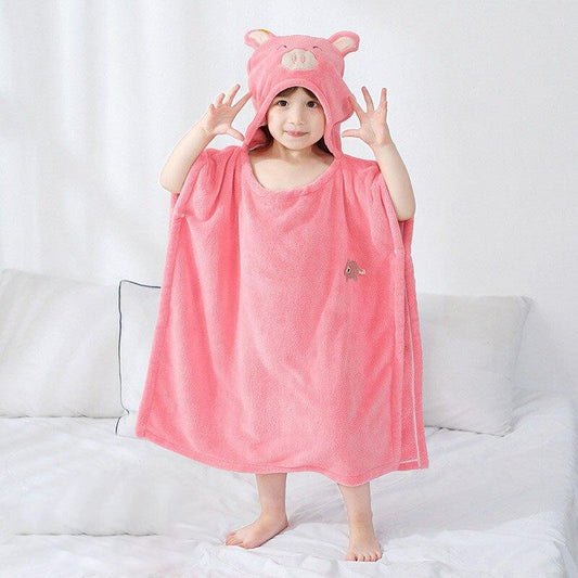 Poncho de bain pour enfant Cochonou cochon