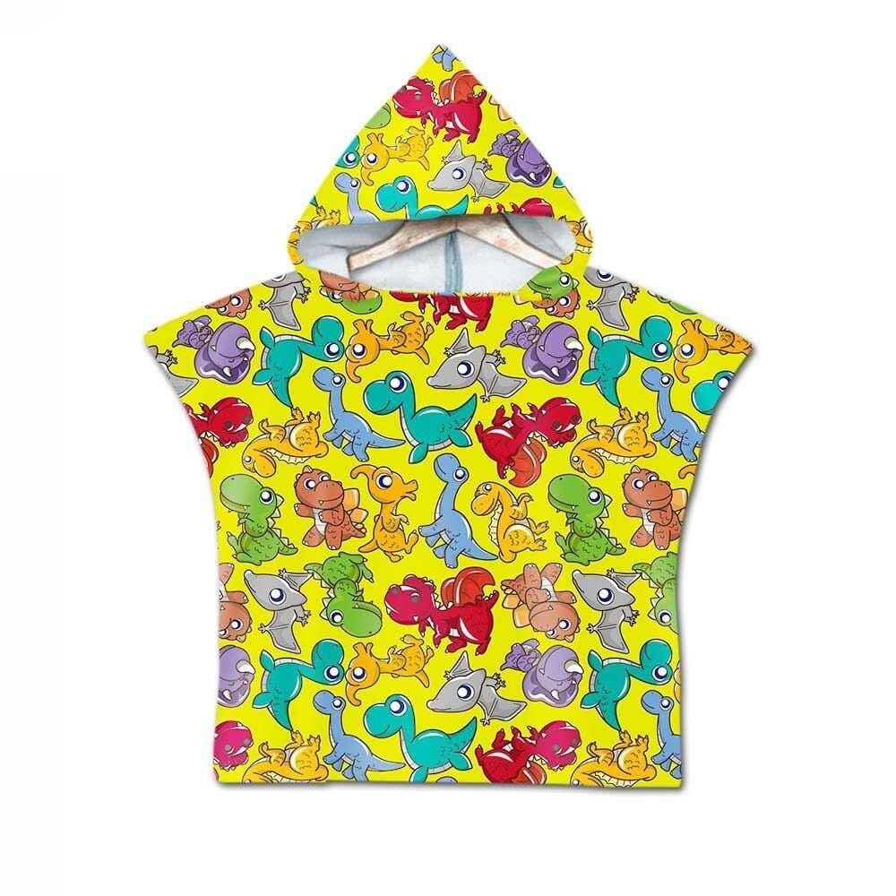 Poncho de Plage pour Bébé Dino