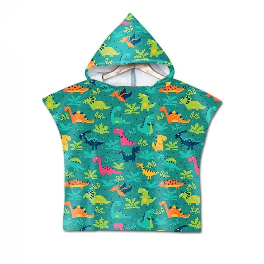 Poncho de Plage pour Bébé Garçon Dino