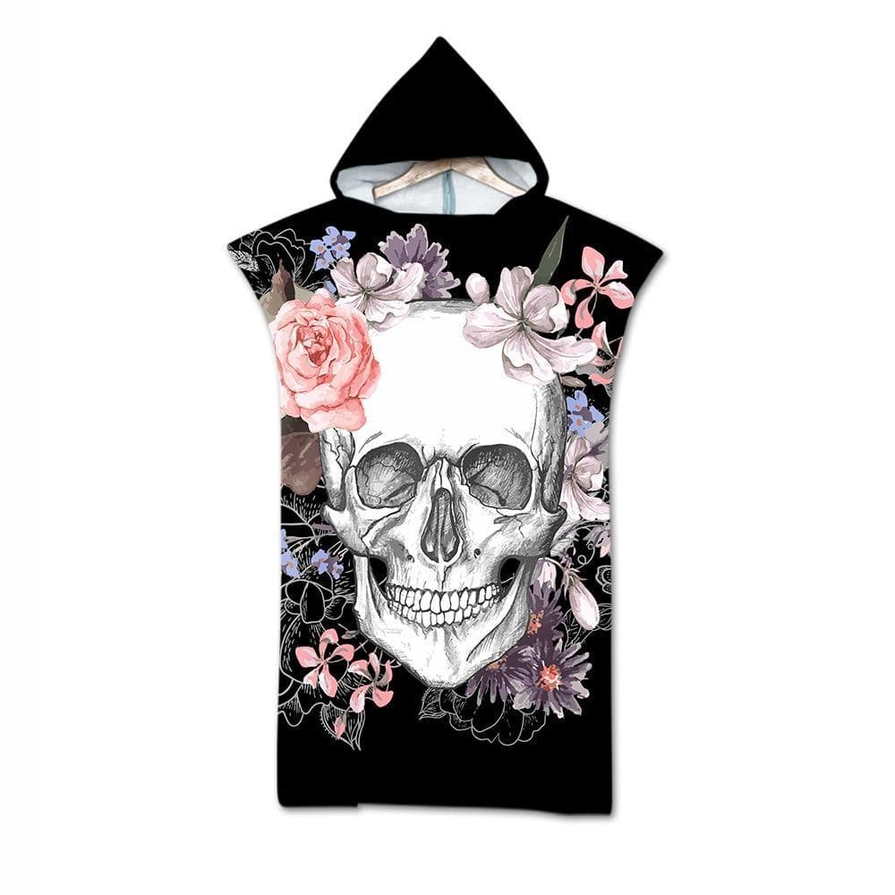 Poncho de Plage "Skull Beach" Tête de mort