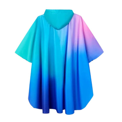 Poncho de Pluie Femme Bleu & Rose bleu & rose / unique