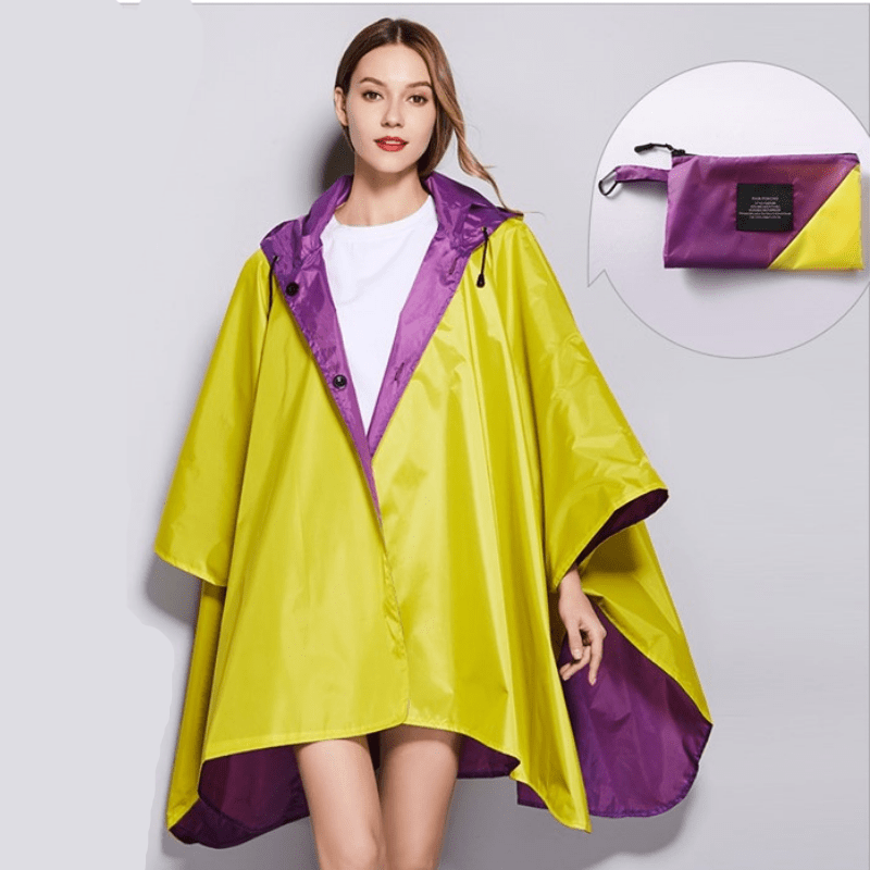 Poncho de Pluie Jaune & Violet jaune & Violet