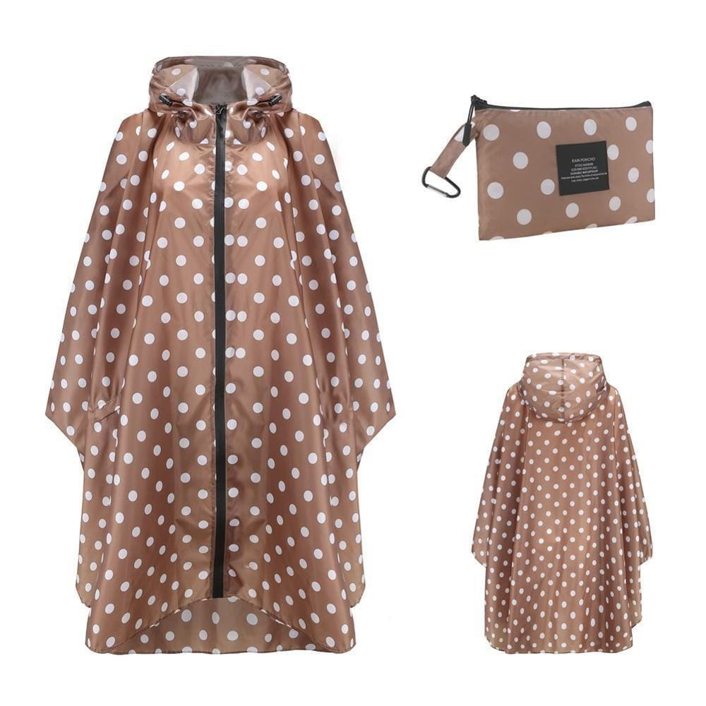 Poncho de Pluie Long - Collection Premium marron