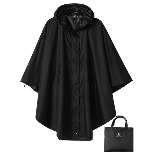 Poncho de Pluie Noir Waterproof Tech™ Noir